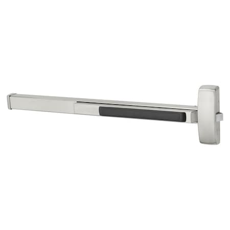 SARGENT Grade 1 Rim Exit Bar, Wide Stile Pushpad, 48-in Fire-Rated Device, Night Latch Function, Less Doggin 12-8804G 32D
